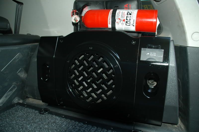 Painted the sub and moved the inverter plug Toyota FJ Cruiser Forum